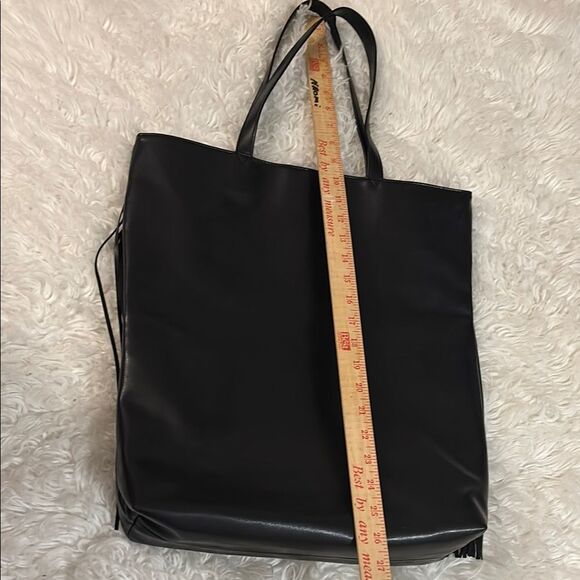 Victoria's Secret Black Fringe Tote Bag - Picture 4 of 8
